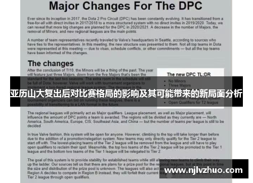 亚历山大复出后对比赛格局的影响及其可能带来的新局面分析